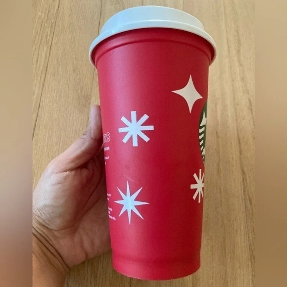 Starbucks 2022 Anniversary Red Mug 16oz Collectible‎ Fandom Coffee Cup Hot Cocoa